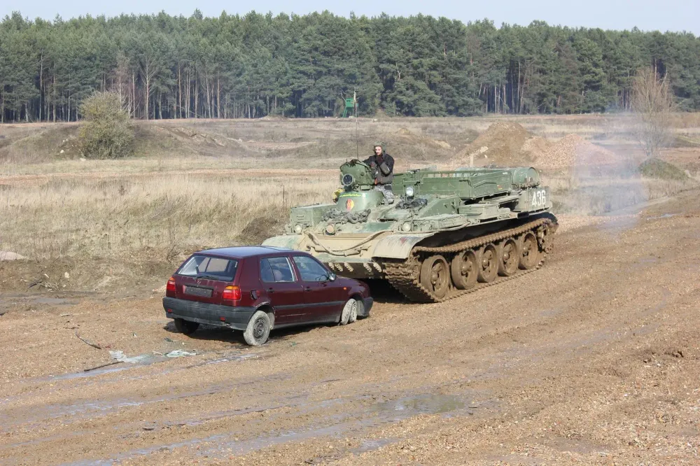 Driving a German Tank
